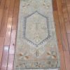 1′ x 3′ Turkish Beige Blue Accent Rug Transitional Wool