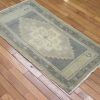 2′ x 4′ Turkish Gray Green Accent Rug Transitional Wool