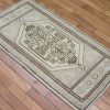 2′ x 3′ Turkish Ivory Brown Accent Rug Transitional Wool