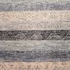 6′ x 9′ Indian Gray Ivory Striped Rug Modern Wool - 4 6′ x 9′ Indian Gray Ivory Striped Rug Modern Wool