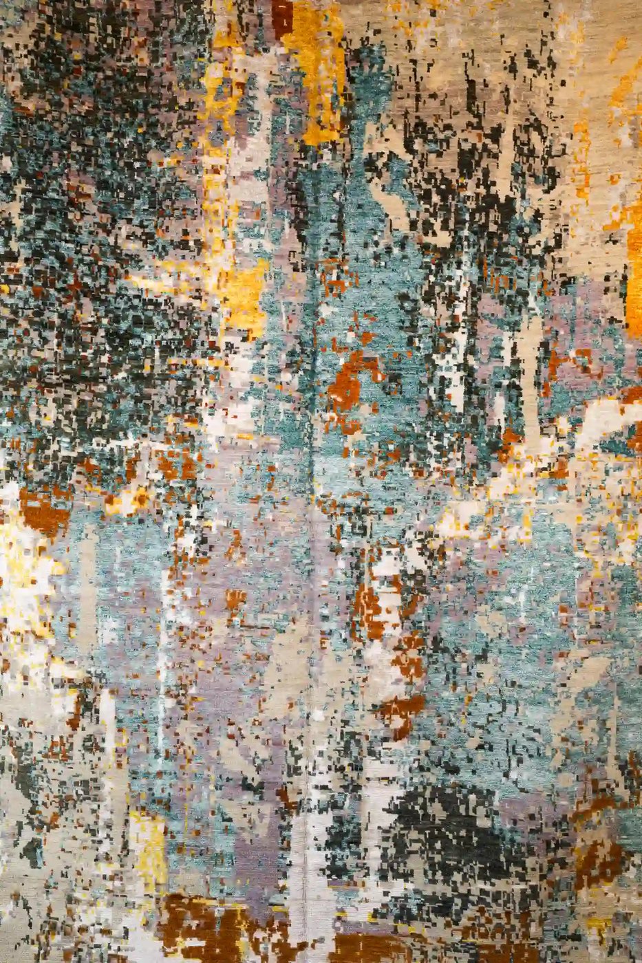 9′ x 12′ Gray Fine Hand-Knotted Indian Modern Rug – Contemporary Wool