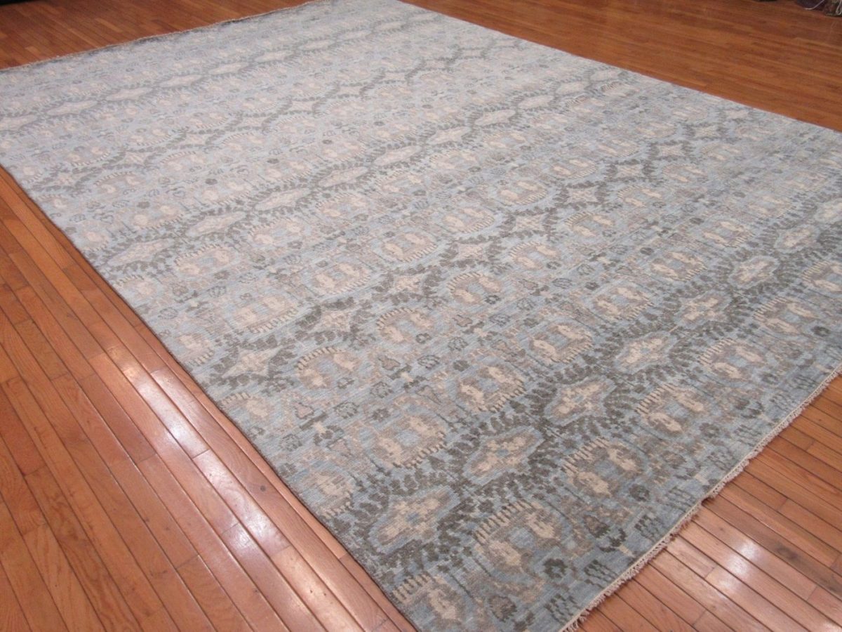 10′ x 14′ Indian Patterned Rug Contemporary Wool