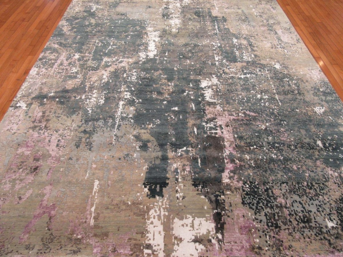 8′ x 10′ Indian Modern Abstract Contemporary Rug