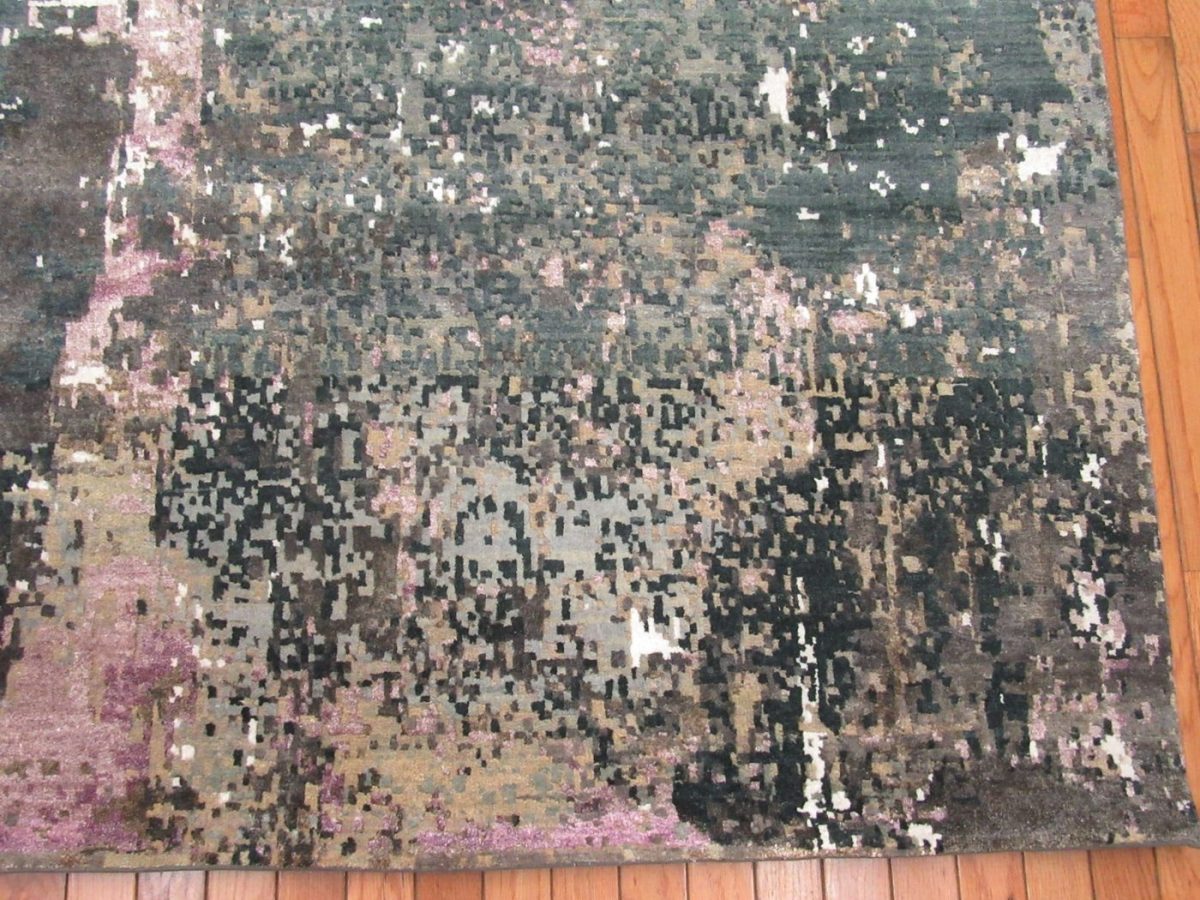 8′ x 10′ Indian Modern Abstract Contemporary Rug