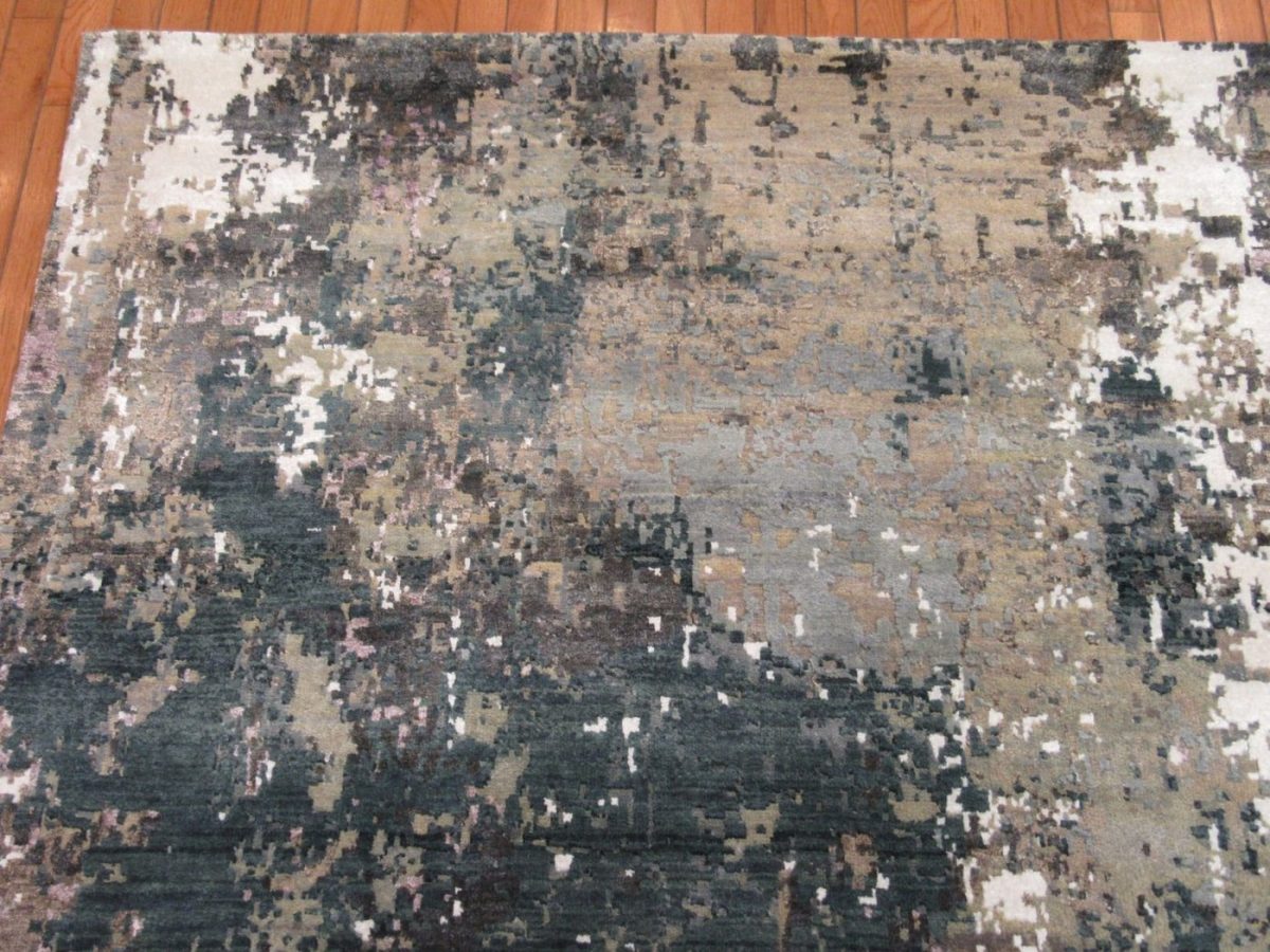 8′ x 10′ Indian Modern Abstract Contemporary Rug