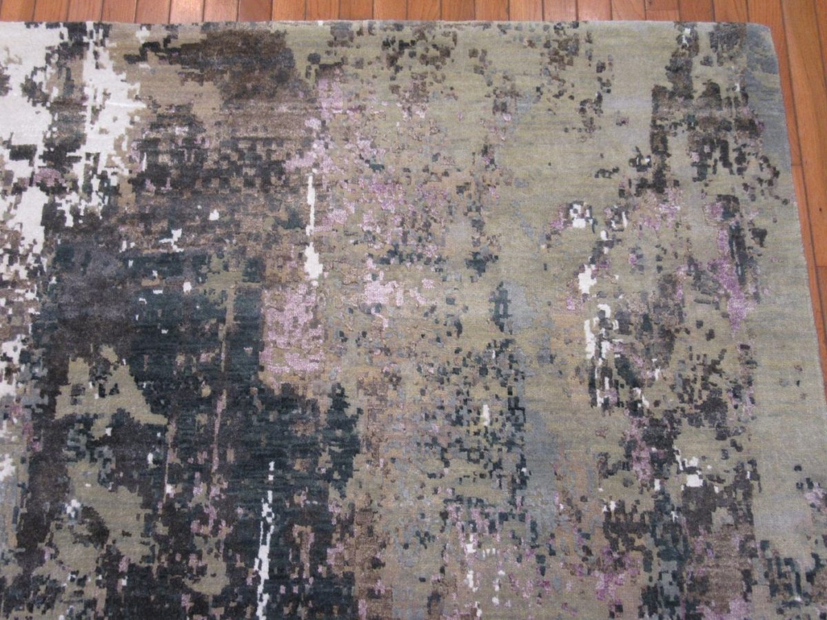 8′ x 10′ Indian Modern Abstract Contemporary Rug