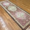 3′ x 11′ Turkey Brown Pink Runner Rug Traditional Wool