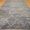9′ x 14′ Turkey Charcoal Contemporary Rug Modern Hand Knotted Wool