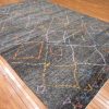 9′ x 14′ Turkey Charcoal Contemporary Rug Modern Hand Knotted Wool