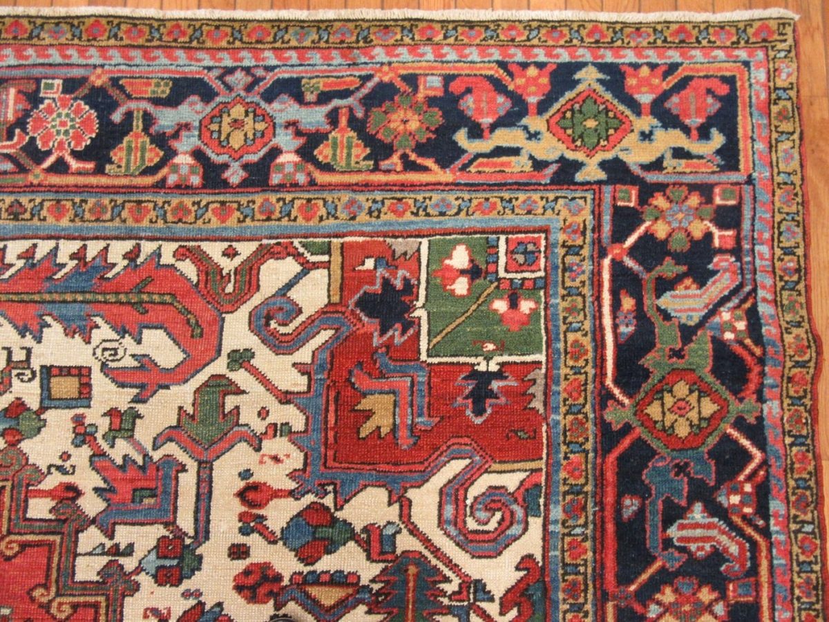 9′ x 12′ Persian Red Heriz Rug Traditional Wool