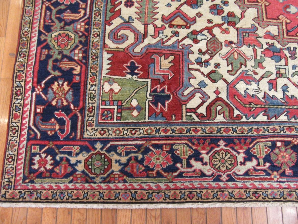 9′ x 12′ Persian Red Heriz Rug Traditional Wool