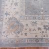 11′ x 15′ Soft Silver-Sage and Cream Hand-Knotted Fine Turkish Oushak Style Carpet – Premium Wool & Silk Blend