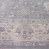 11′ x 15′ Soft Silver-Sage and Cream Hand-Knotted Fine Turkish Oushak Style Carpet – Premium Wool & Silk Blend