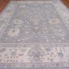 11′ x 15′ Soft Silver-Sage and Cream Hand-Knotted Fine Turkish Oushak Style Carpet – Premium Wool & Silk Blend