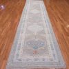 4′ x 16′ Turkish Ivory Oushak Runner Rug Hand Knotted Wool