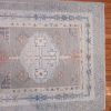 4′ x 16′ Turkish Ivory Oushak Runner Rug Hand Knotted Wool