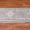 4′ x 16′ Turkish Ivory Oushak Runner Rug Hand Knotted Wool