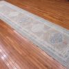 4′ x 16′ Turkish Ivory Oushak Runner Rug Hand Knotted Wool