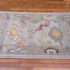 3′ x 5′ Light Blue Turkish Oushak Rug Hand Knotted Wool