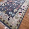 9′ x 12′ Charcoal Grey Hand-Knotted New Turkish Oushak Rug – Transitional Wool