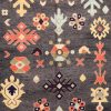 9′ x 12′ Charcoal Grey Hand-Knotted New Turkish Oushak Rug – Transitional Wool