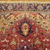 10′ x 13′ Persian Red Heriz Rug Traditional Hand-Knotted Wool