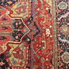 10′ x 13′ Persian Red Heriz Rug Traditional Hand-Knotted Wool