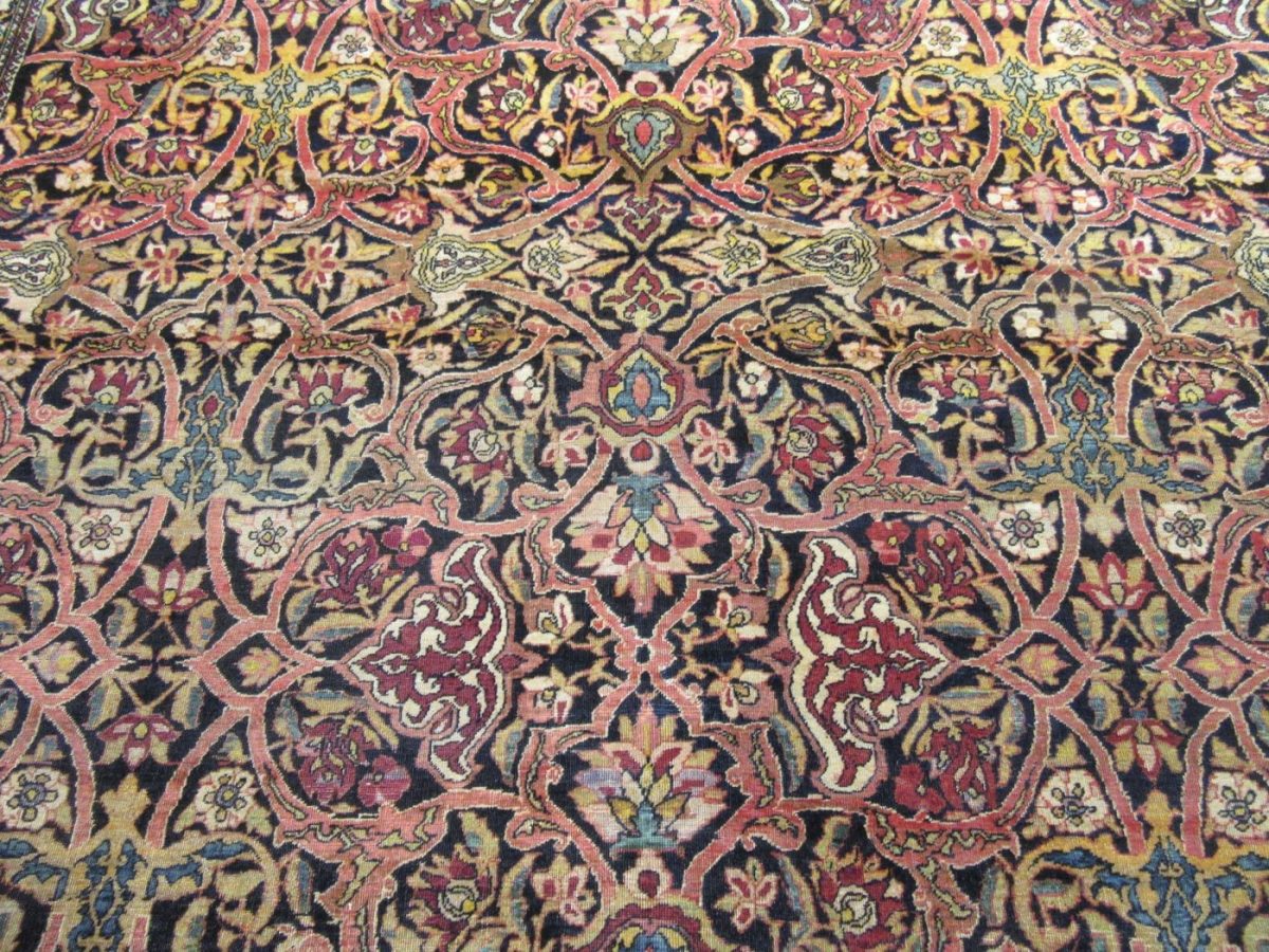 10′ x 16′ Antique Persian Isfahan Rug Hand-Knotted Wool