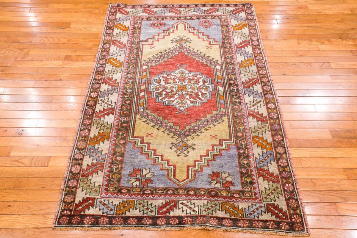 4′ x 6′ Multi Fine Hand-Knotted Turkish Anatolian Rug – Traditional Wool