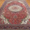 9′ x 12′ Persian Red Sarouk Farahan Rug – Hand-Knotted Wool