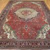 9′ x 12′ Persian Red Sarouk Farahan Rug – Hand-Knotted Wool