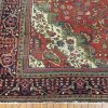 9′ x 12′ Persian Red Sarouk Farahan Rug – Hand-Knotted Wool