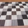 8′ x 10′ Modern Gray Kilim Rug – Handwoven Wool - 4 8′ x 10′ Modern Gray Kilim Rug – Handwoven Wool