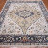 8′ x 10′ Indian Gold Ziegler Rug – Hand-Knotted Wool