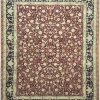 12′ x 16′ Chinese Red Tabriz Rug – Hand-Knotted Wool & Silk 12′ x 16′ Chinese Red Tabriz Rug – Hand-Knotted Wool & Silk