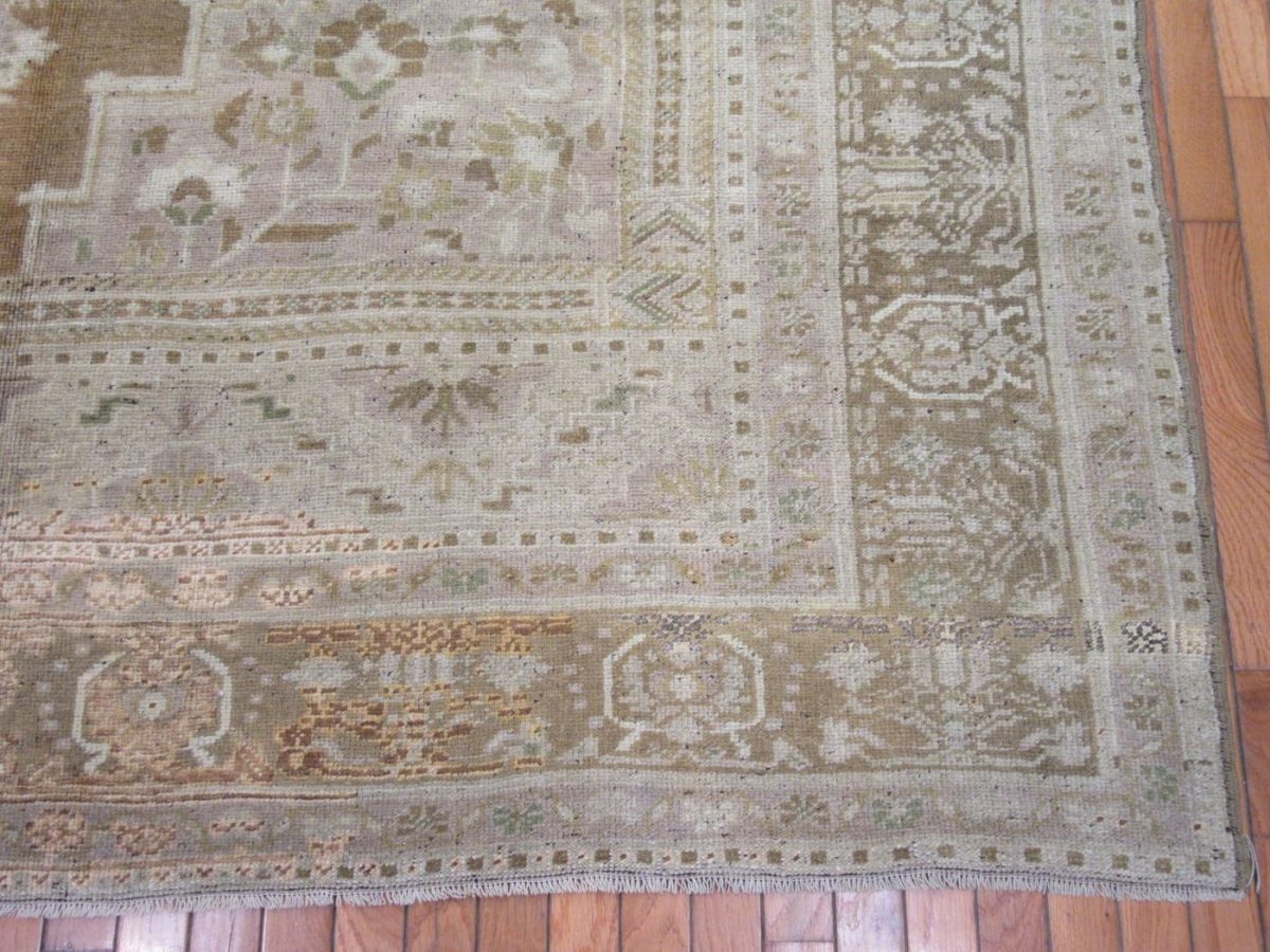 7′ x 12′ Turkish Beige Anatolian Rug – Hand-Knotted Wool