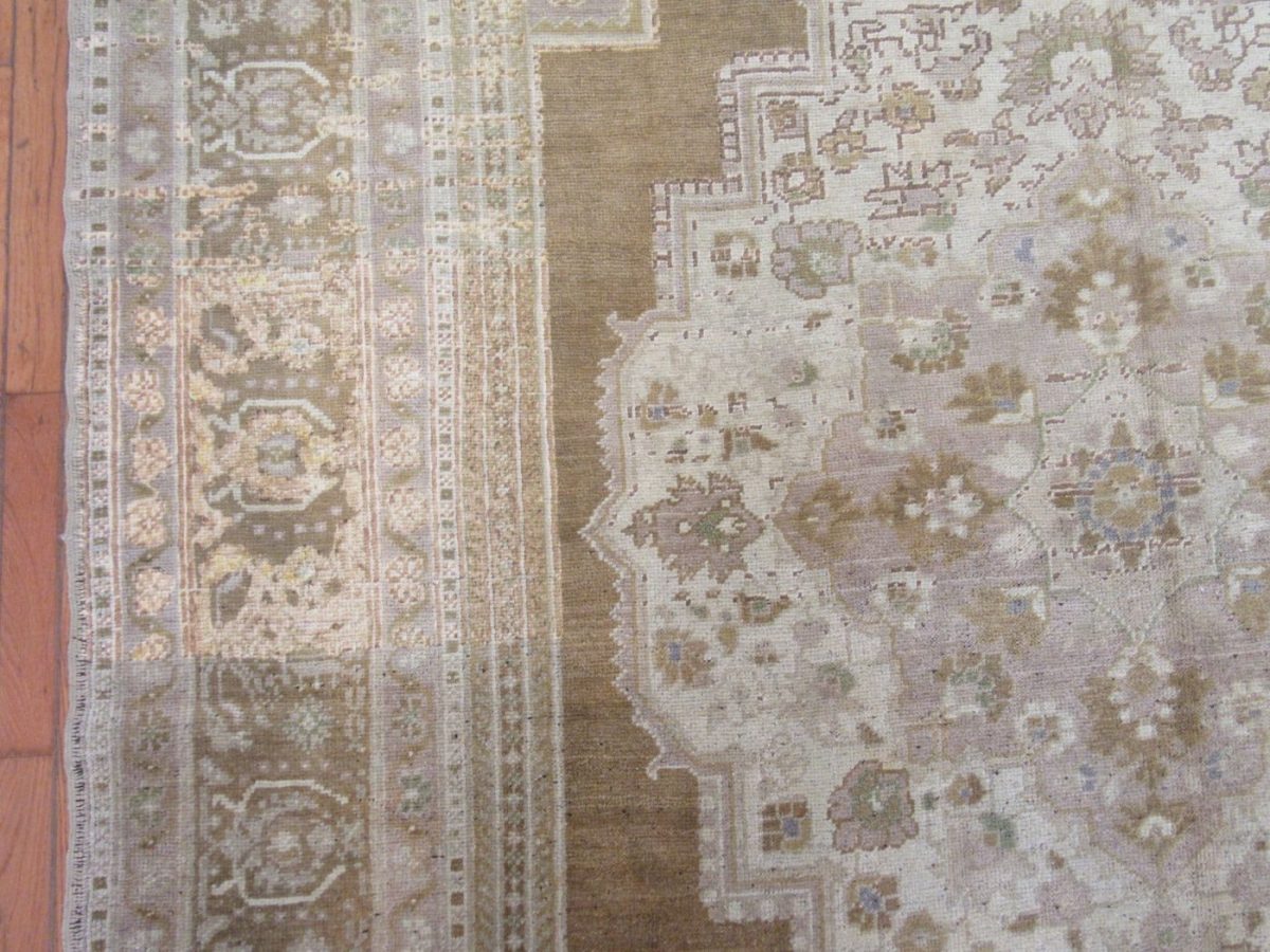 7′ x 12′ Turkish Beige Anatolian Rug – Hand-Knotted Wool