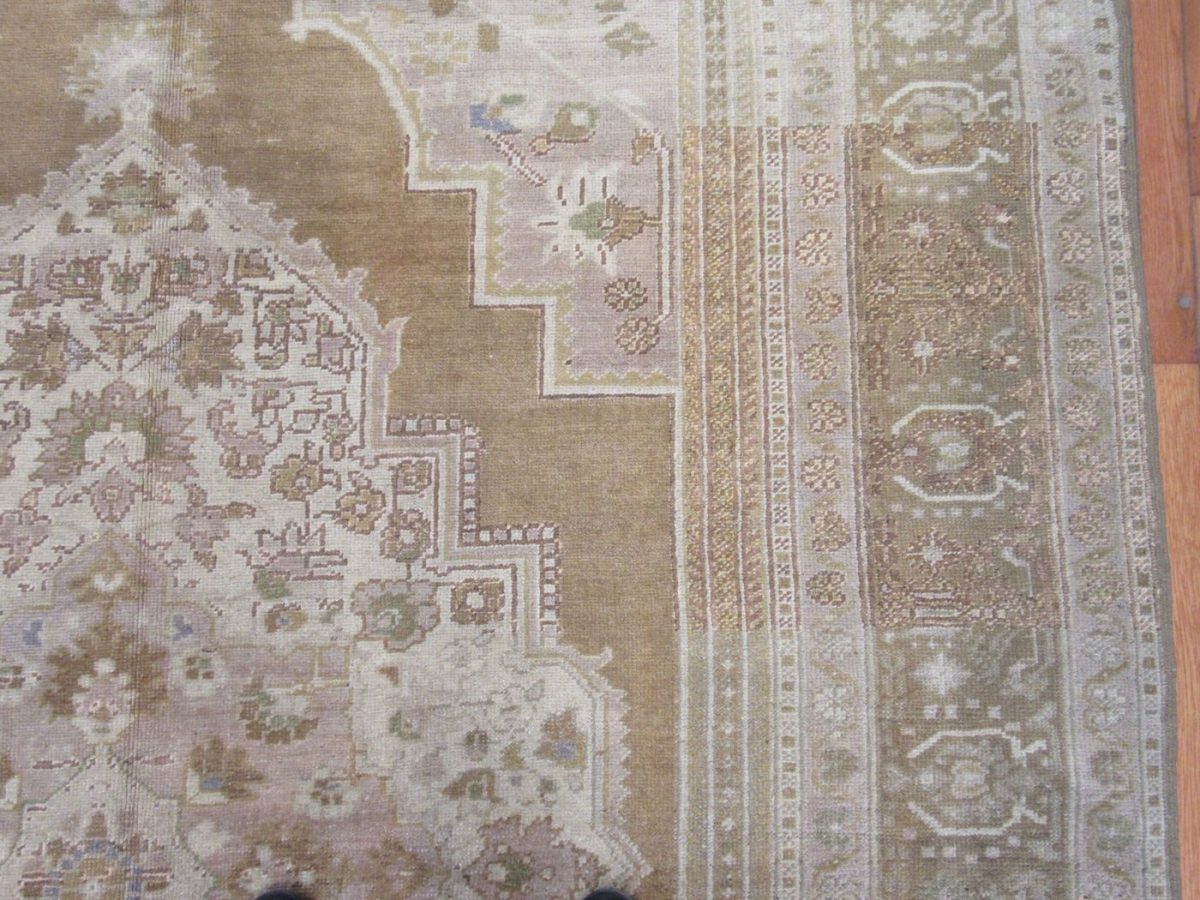 7′ x 12′ Turkish Beige Anatolian Rug – Hand-Knotted Wool