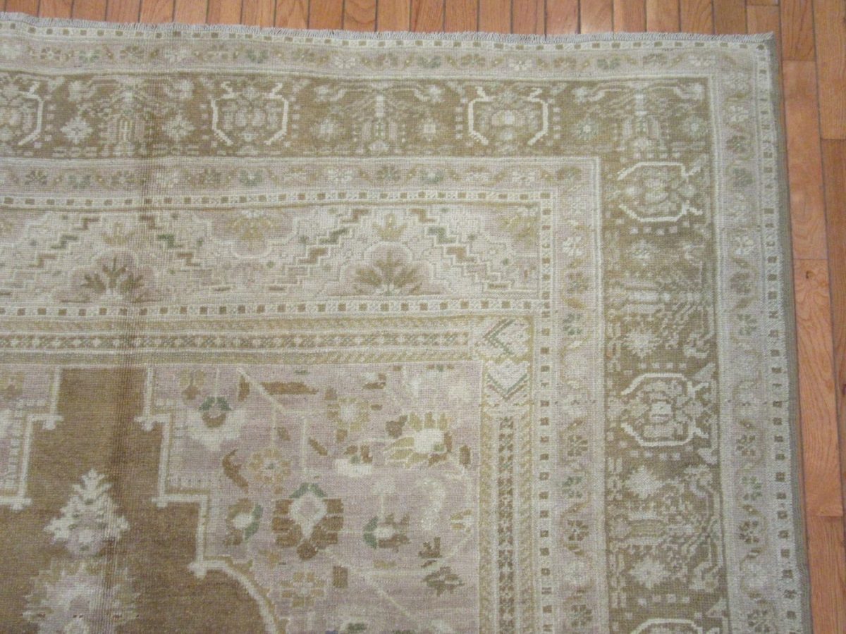 7′ x 12′ Turkish Beige Anatolian Rug – Hand-Knotted Wool