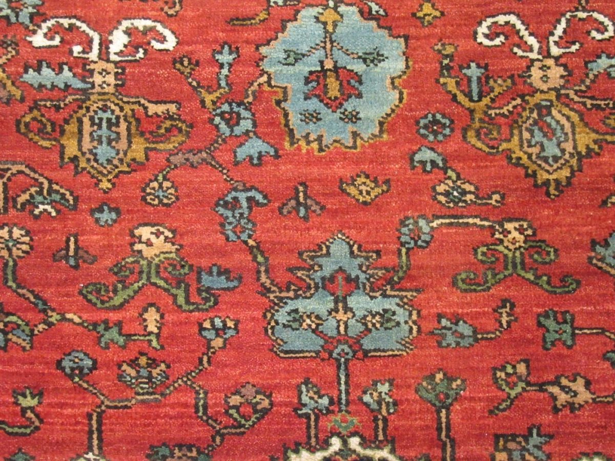 3′ x 21′ Indian Red Heriz Runner Rug – Hand-Knotted Wool - 6 3′ x 21′ Indian Red Heriz Runner Rug – Hand-Knotted Wool