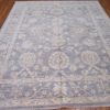 8′ x 10′ Pakistani Blue Oushak Rug – Hand-Knotted Wool