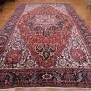 12′ x 17′ Red Fine Hand-Knotted Persian Heriz Rug – Traditional Wool - 1 12′ x 17′ Red Fine Hand-Knotted Persian Heriz Rug – Traditional Wool