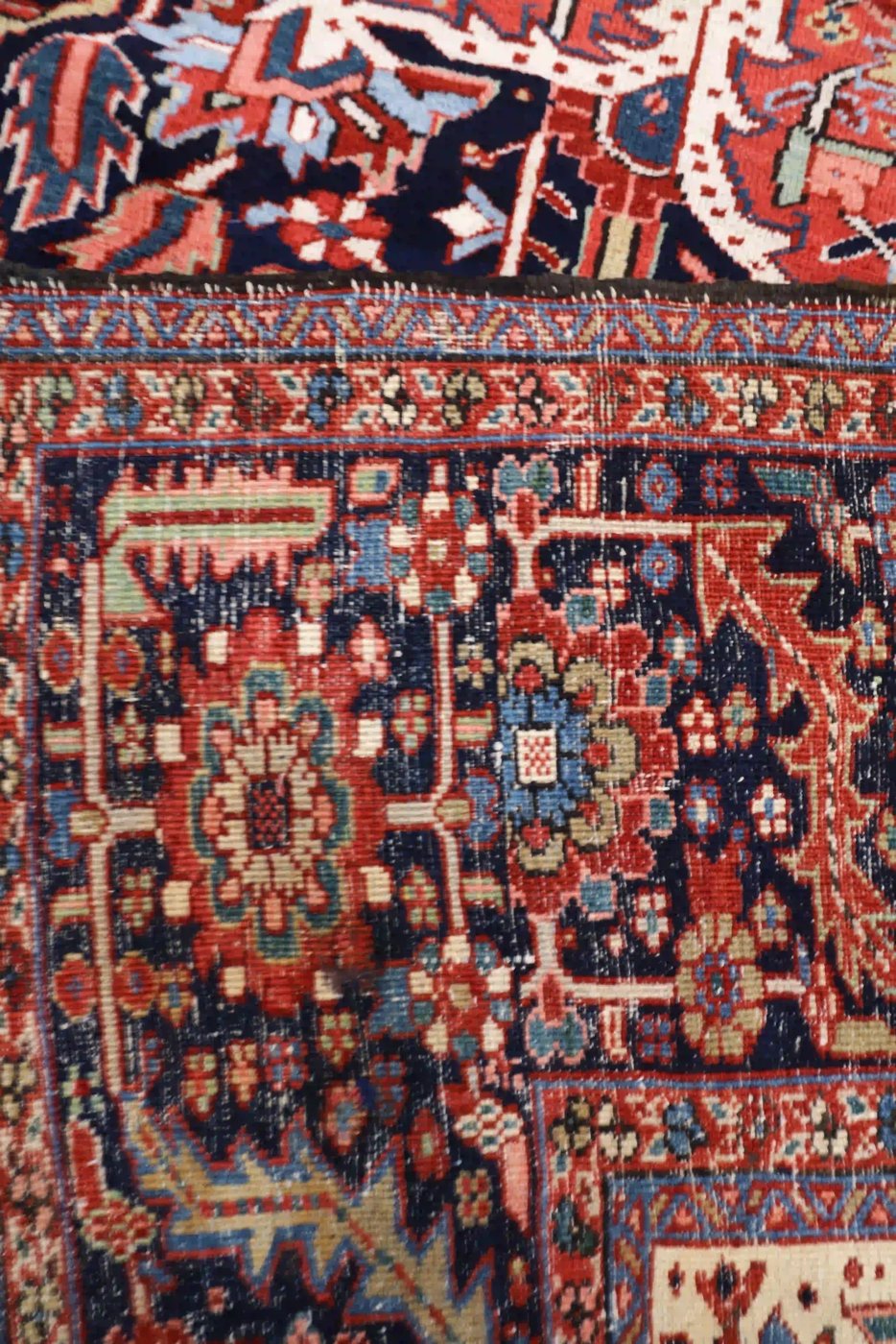 12′ x 17′ Red Fine Hand-Knotted Persian Heriz Rug – Traditional Wool - 6 12′ x 17′ Red Fine Hand-Knotted Persian Heriz Rug – Traditional Wool
