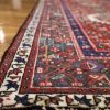 4′ x 11′ Red Fine Hand-Knotted Persian Karajeh Rug – Traditional Runner Wool