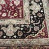 12′ x 16′ Chinese Red Tabriz Rug – Hand-Knotted Wool & Silk - 4 12′ x 16′ Chinese Red Tabriz Rug – Hand-Knotted Wool & Silk