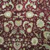 12′ x 16′ Chinese Red Tabriz Rug – Hand-Knotted Wool & Silk - 5 12′ x 16′ Chinese Red Tabriz Rug – Hand-Knotted Wool & Silk