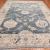 11′ x 15′ Slate Blue Fine Hand-Knotted New Turkish Oushak Rug – Traditional Wool
