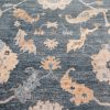 11′ x 15′ Slate Blue Fine Hand-Knotted New Turkish Oushak Rug – Traditional Wool