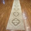 3′ x 17′ Turkish Beige Anatolian Runner Rug – Hand-Knotted Wool