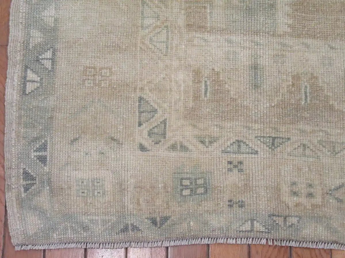 5′ x 7′ Turkish Beige Anatolian Rug Hand-Knotted Wool